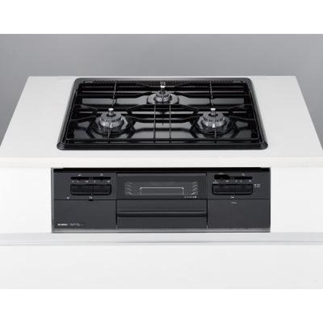 ガスコンロ ハーマン DW32T4WTQ1 12A13A ビルトインコンロ ガスコンロ ハーマン製（HARMAN）3口コンロ　ホーロートップタイプ　両面グリル 都市ガス