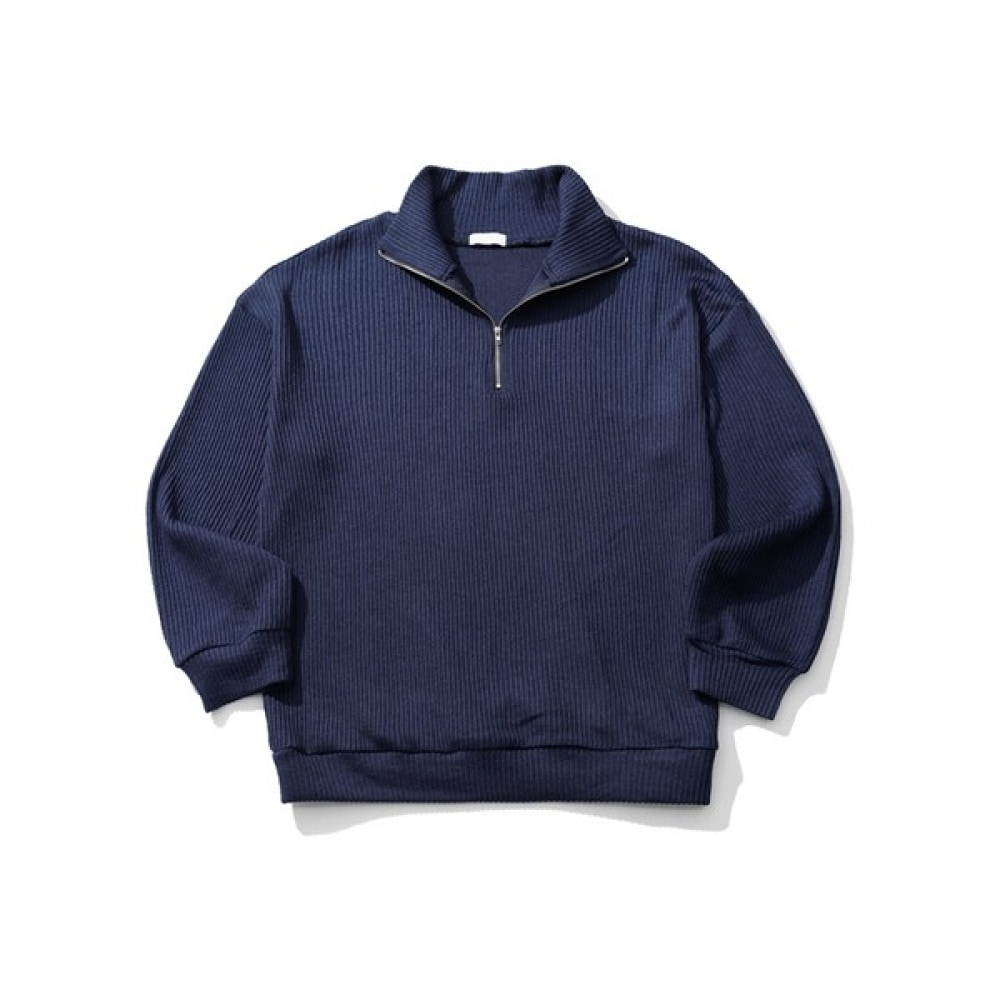 (ハリソン) オーバーフィットハーフジップアップニット HDEC1002