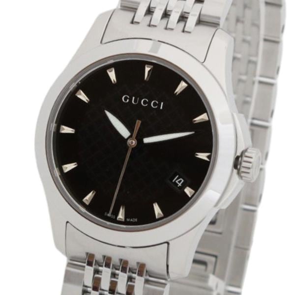 グッチ GUCCI G-TIMELESS YA126502 腕時計 ブラック クオーツ タイムレス