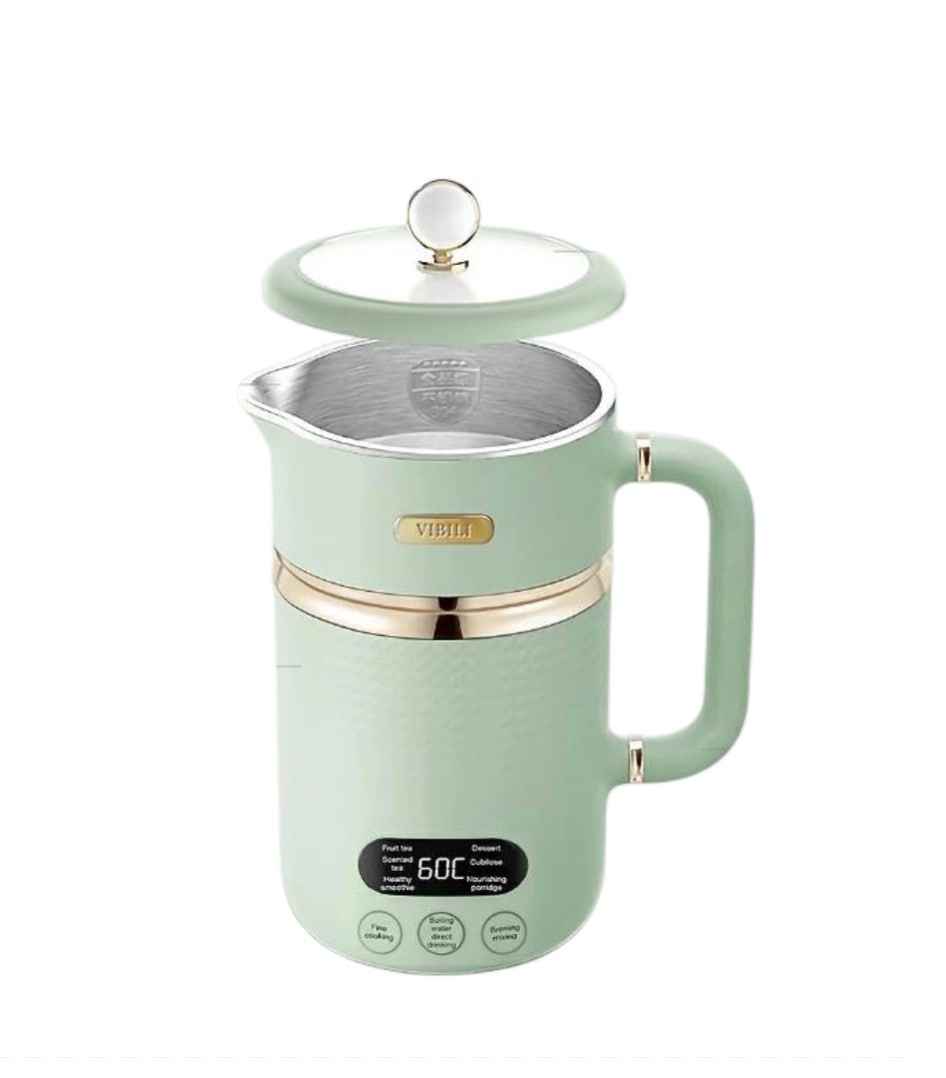 電気ケルト 40℃100℃ 450ml マグカップ おひとりさま用マグケトル マグカップ ウォーターボトル ポット 6つのモード 304ステンレス鋼 子供