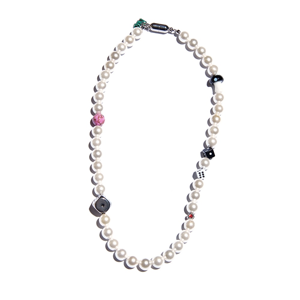 DICE MUSHROOM PEARL NECKLACE #68