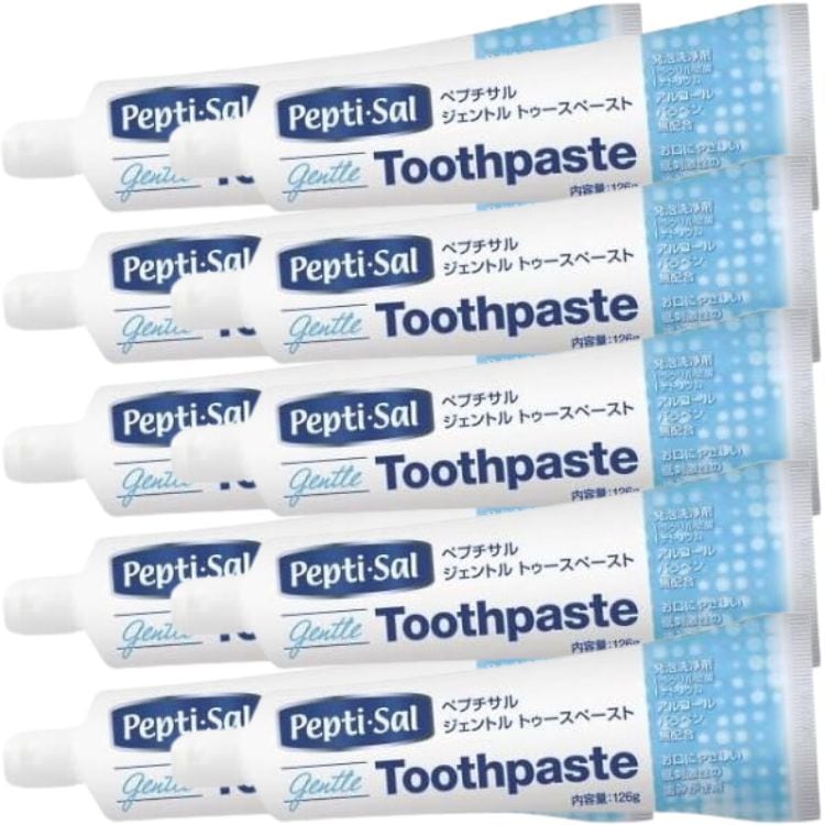 10個セット T&K ペプチサル ジェントル トゥースペースト 126g 低刺激性 発泡洗浄剤無配合