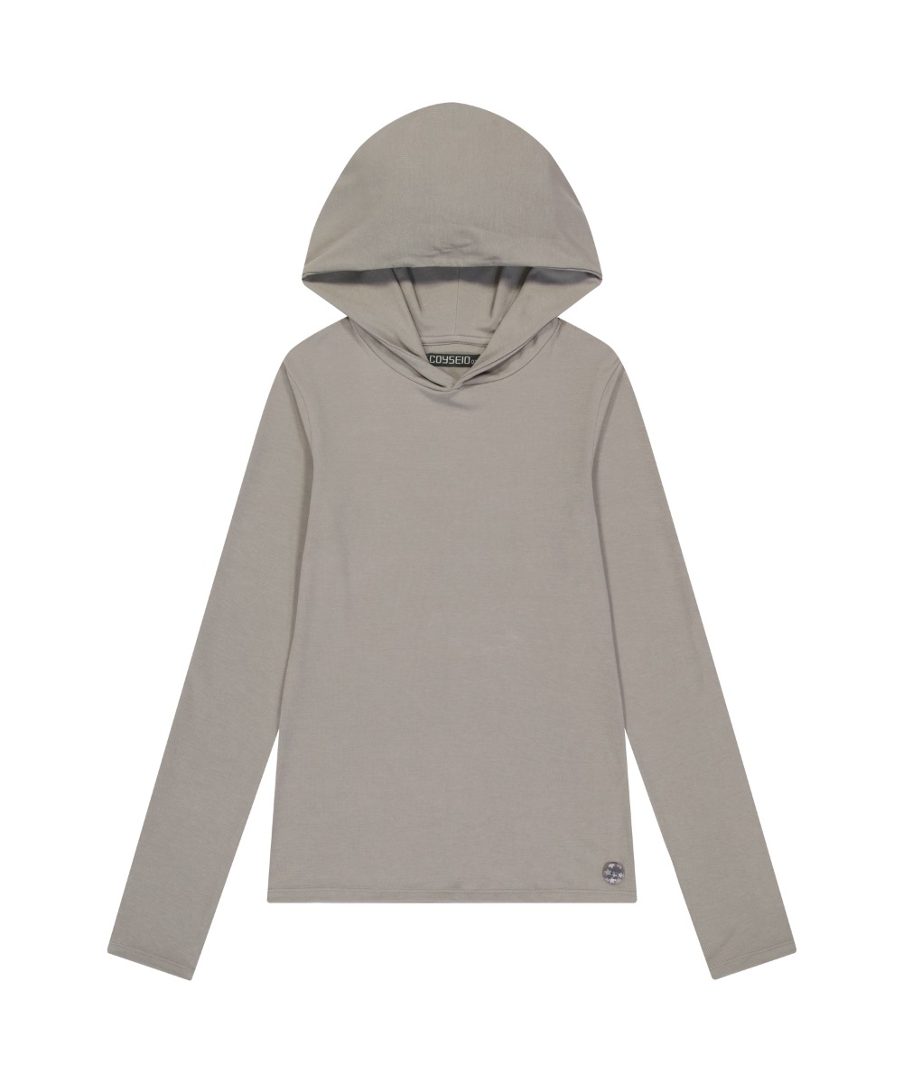 【COYSEIO】 038 SLIM HOODIE LONG SLEEVES : GREY