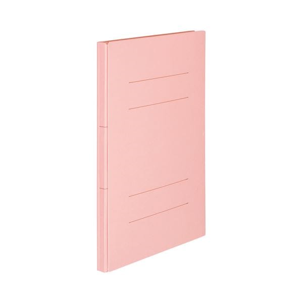 （まとめ） TANOSEE 背幅伸縮フラットファイルA4タテ 1000枚収容 背幅18118mm ピンク 1冊 50セット