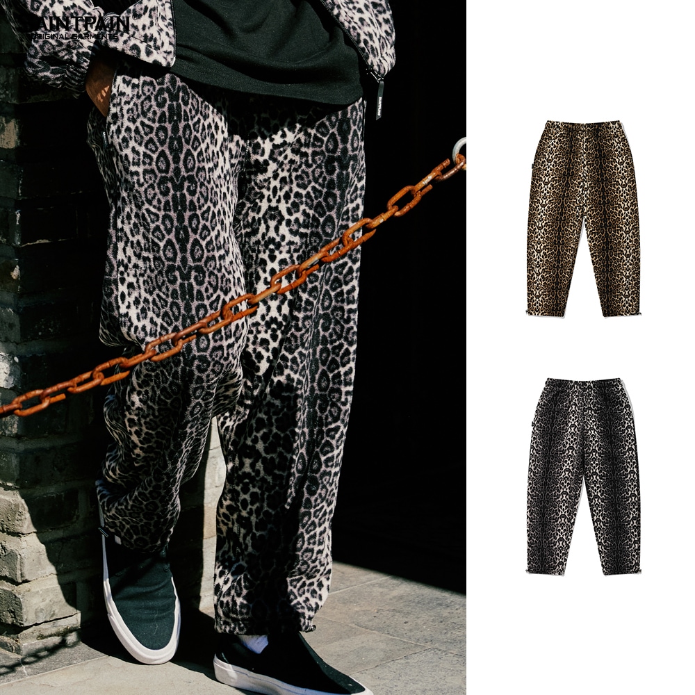 防弾少年団 BTS 着用 SP LEOPARD FLEECE TRAINING PANTS 2色