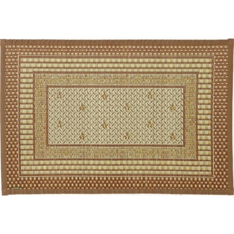 81830302 国産い草玄関マット エルモード(約70120cm) ブラウン メーカー直送