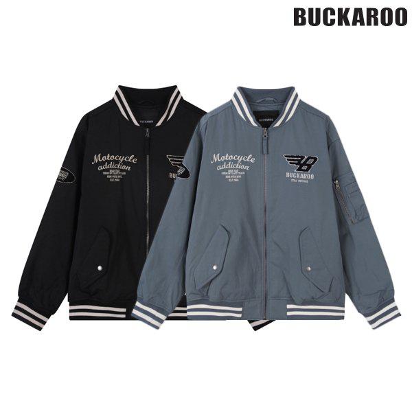 [驪州店] 男性刺繍ワッペンパディングバーシティジャンパー(B241JP330P)