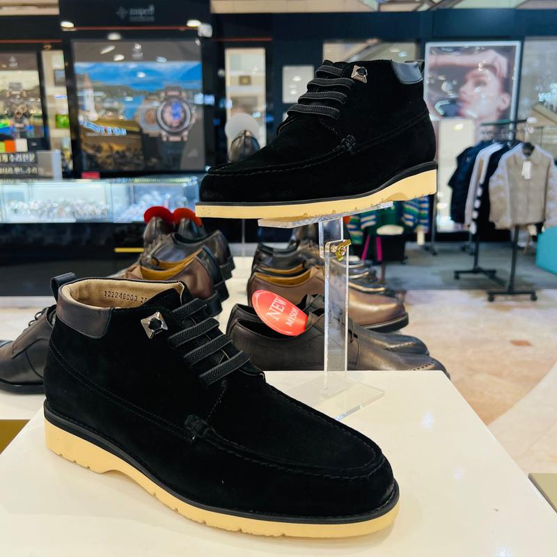 by 男性スエードハイトップアンクルブーツ 122246003