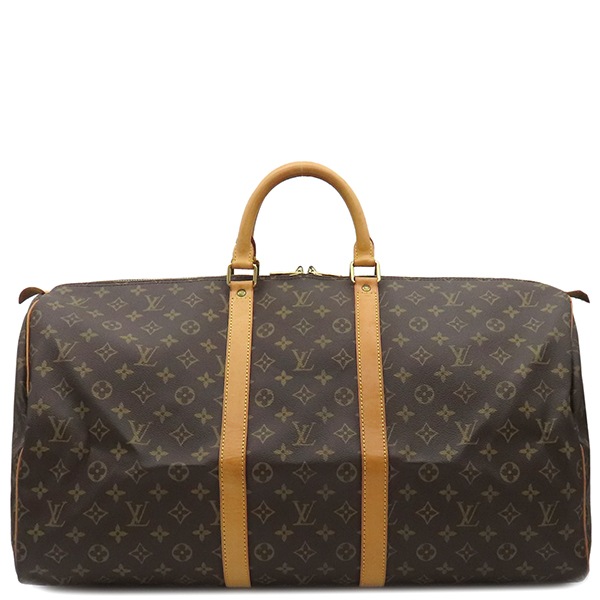ルイヴィトン LOUIS VUITTON ボストンバッグ キーポル 55 モノグラムキャンバス モノグラム ゴールド金具 茶 鍵/パドロック欠品 M41424 VI1913【中古】