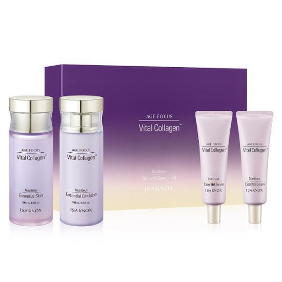 エイジ フォーカスバイタル コラーゲン 2点セット(+スキン100ml+エマルジョン100ml)