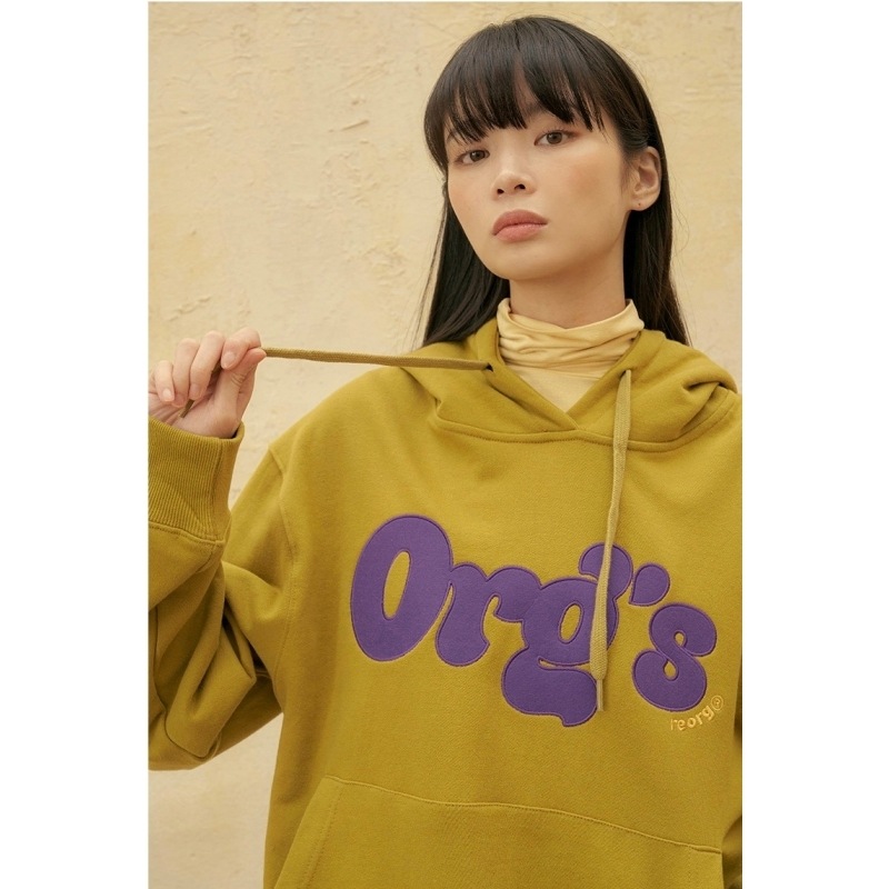 韓国公式ブランド REORG / ORG EMBROIDERY HOOD 2color フード