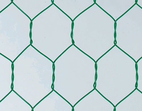 吉田隆 ビニール亀甲金網 #18X40 グリーン 91cmx10m