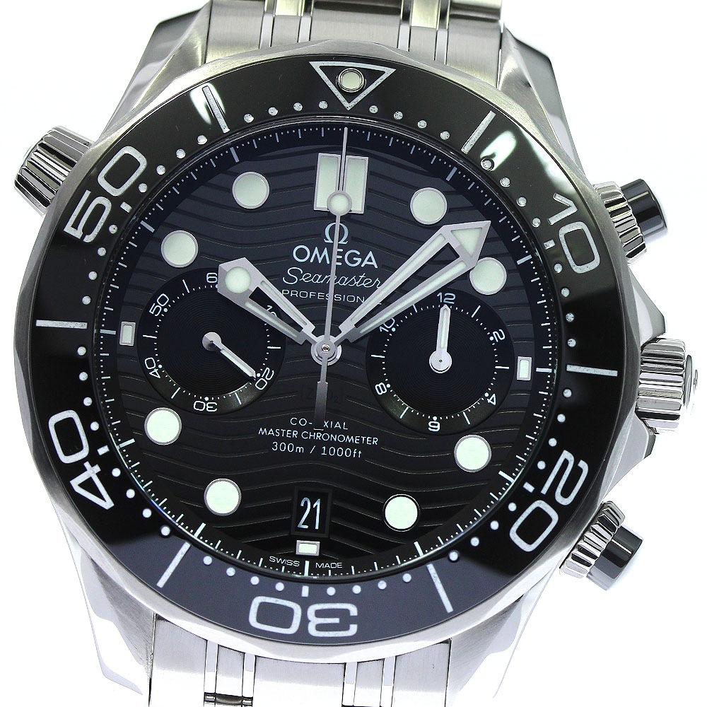 美品 【OMEGA】オメガ シーマスター ダイバー300M マスタークロノメーター クロノグラフ 210.30.44.51.01.001 自動巻き メンズ_739338【中古】