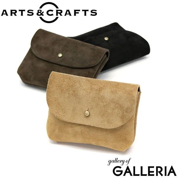アーツアンドクラフツ ポーチ ARTS＆CRAFTS 小物入れ ミニポーチ FLAP POUCH S 小さめ KUDU NAKED 本革 レザー スエード シンプル ブランド 日本製 メンズ レディー