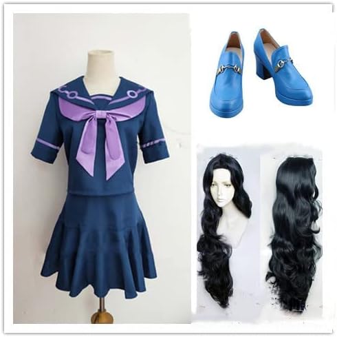 ジョジョの奇妙な冒険 山岸由花子 コスプレ衣装+ウィッグ+靴