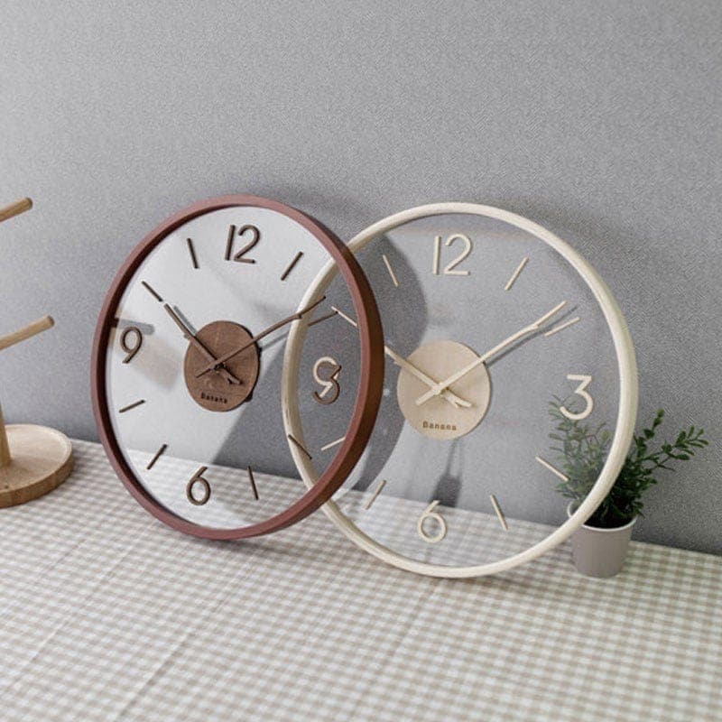 Banana Studio 樹soo Clock 2色 韓国インテリア 静音掛け時計