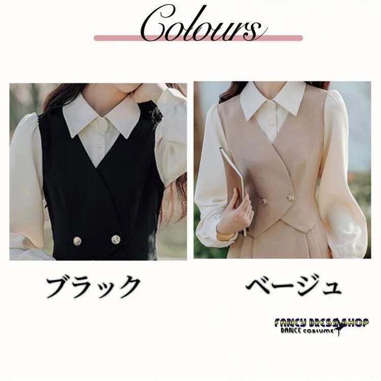 和服コスチュームコスチューム学生服 黒 卒業式 無地 ブラック 制服 発表会 結婚式 シャツ 偽二件 シンプル 女の子 スクール 女子高生 通学 面接 おしゃれ 春 【制服標準装備】入学式 ワンピ