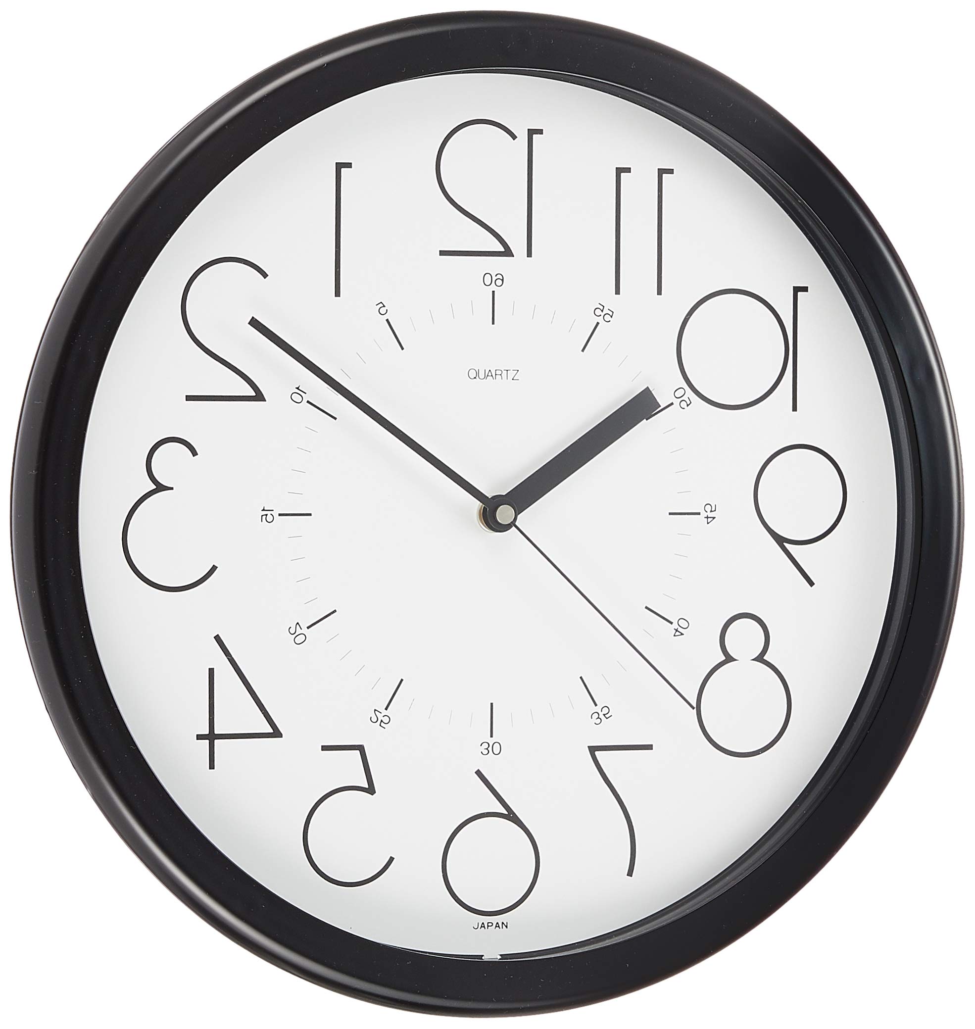 さんてる 日本製 逆転時計 ホワイト QL886