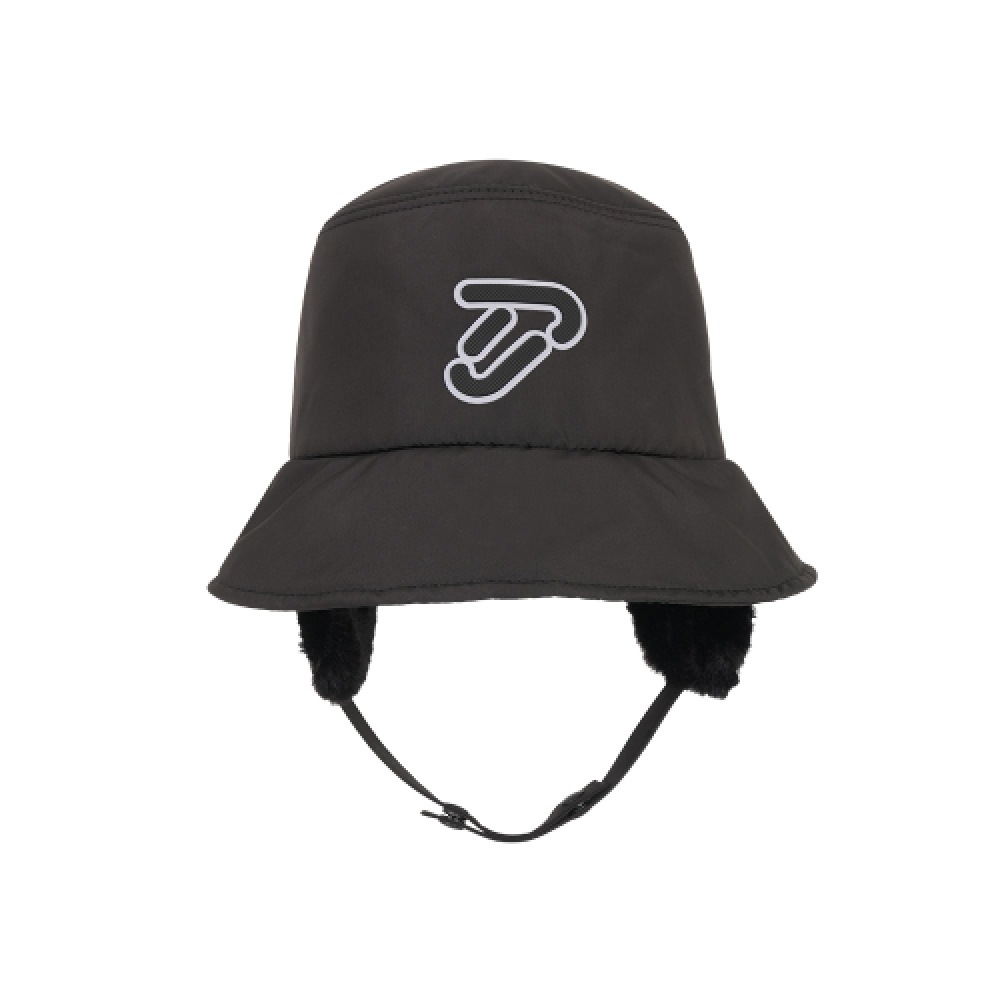 IAN POULTER DESIGN [IJP DESIGN] Ian Poulter Design パッド入りスナップイヤー防寒バケツ帽子/帽子-IPU5WCP541 BK