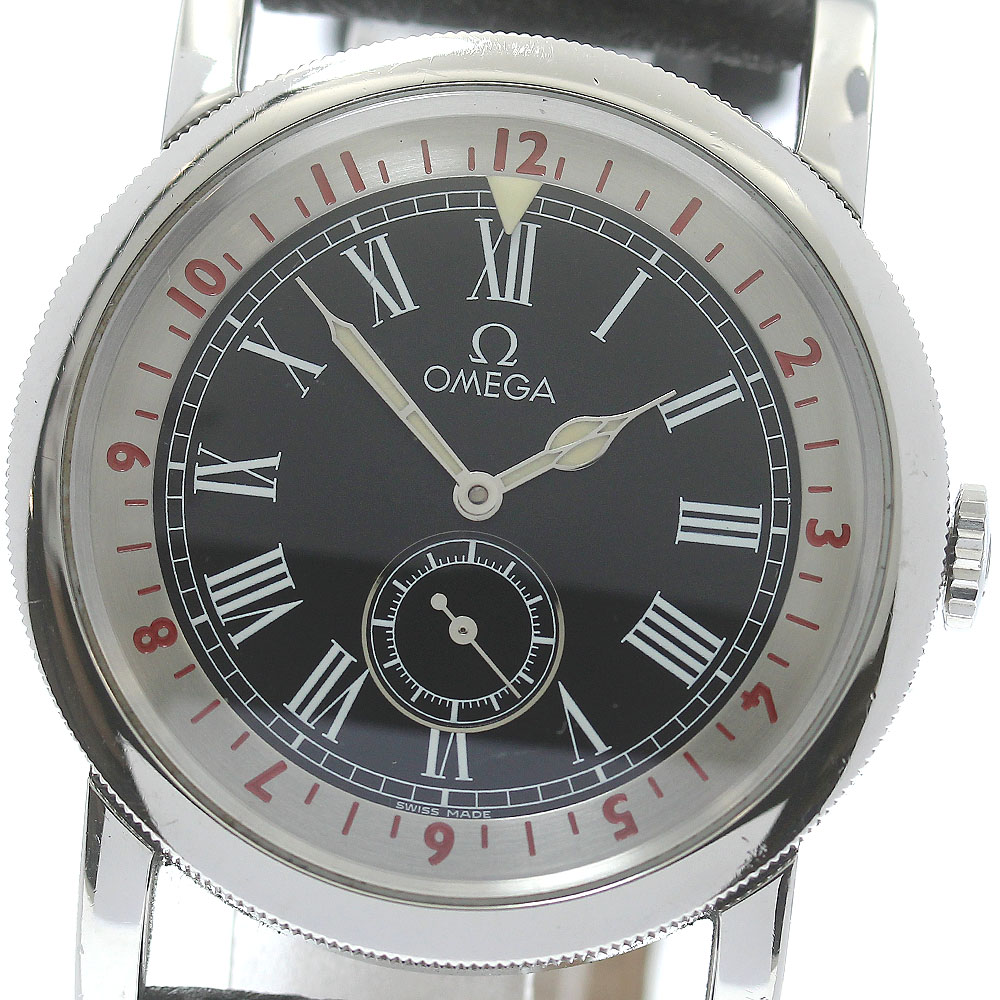 オメガ OMEGA 516.13.41.10.01.001 スペシャリティーズ パイロット スモールセコンド 自動巻き メンズ 保証書付き_867721【中古】