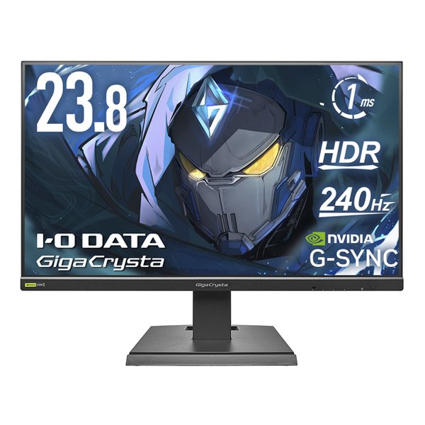 GigaCrysta ゲーミングモニター 240Hz対応/23.8型/G-SYNC Compatible認定/ブラック KH-GD242UDB