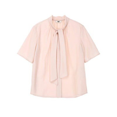 [26SS] ライトピンク リボンタイ 半袖ブラウス DLBL6B502P1 44,428円