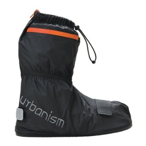 UNR-304 アーバンレインシューズカバー（ブラック／オレンジ） Lサイズ UNR-304-BK/OR-L