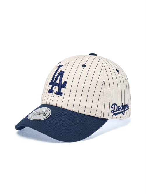 【MLB】 SIGNATURE STRIPE UNSTRUCTURED BALL CAP LA NAVY キャップ 正規品