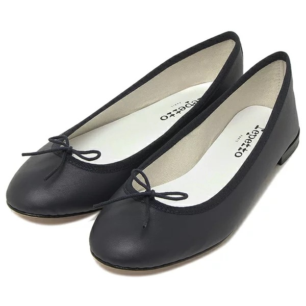 バレエシューズ フラットシューズ バレリーナ ネイビー レディース REPETTO V086VE 851