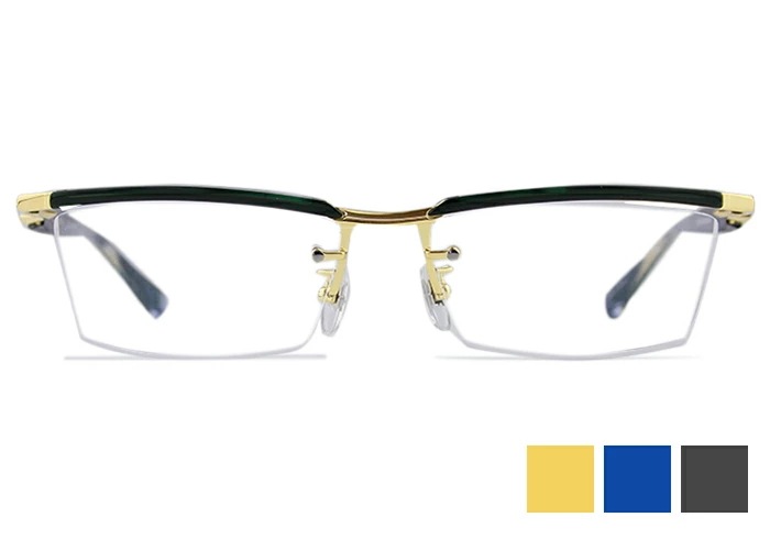 レスザンヒューマン less than human 2001:A 日本製 伊達 度付き 老眼鏡 遠近両用 メガネ めがね 眼鏡 メンズ レディース ワンポイント 大きい サイズ