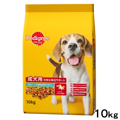 ドッグフード　成犬用　旨みビーフ＆緑黄色野菜＆魚入り　１０ｋｇ　お一人様２点限り　ＣＲＣ45―05―40―40―00