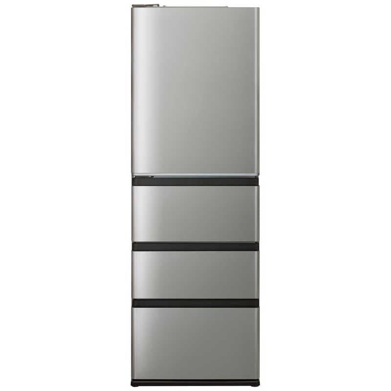 アクア　AQUA　冷蔵庫 4ドア 433L 左開き 真ん中野菜室 幅59.5cm チタンシルバー　AQR-V43AL-S（標準設置無料）
