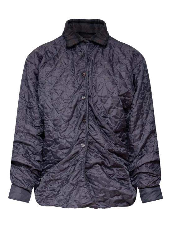 MAISON MARGIELA Women Jackets S51DT0024 MTN117 860 ANTHRACITE BROWN CHECK
