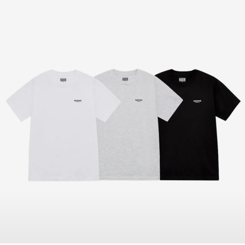 MARITHE / 3PACK SMALL REGULAR LOGO TEE mix