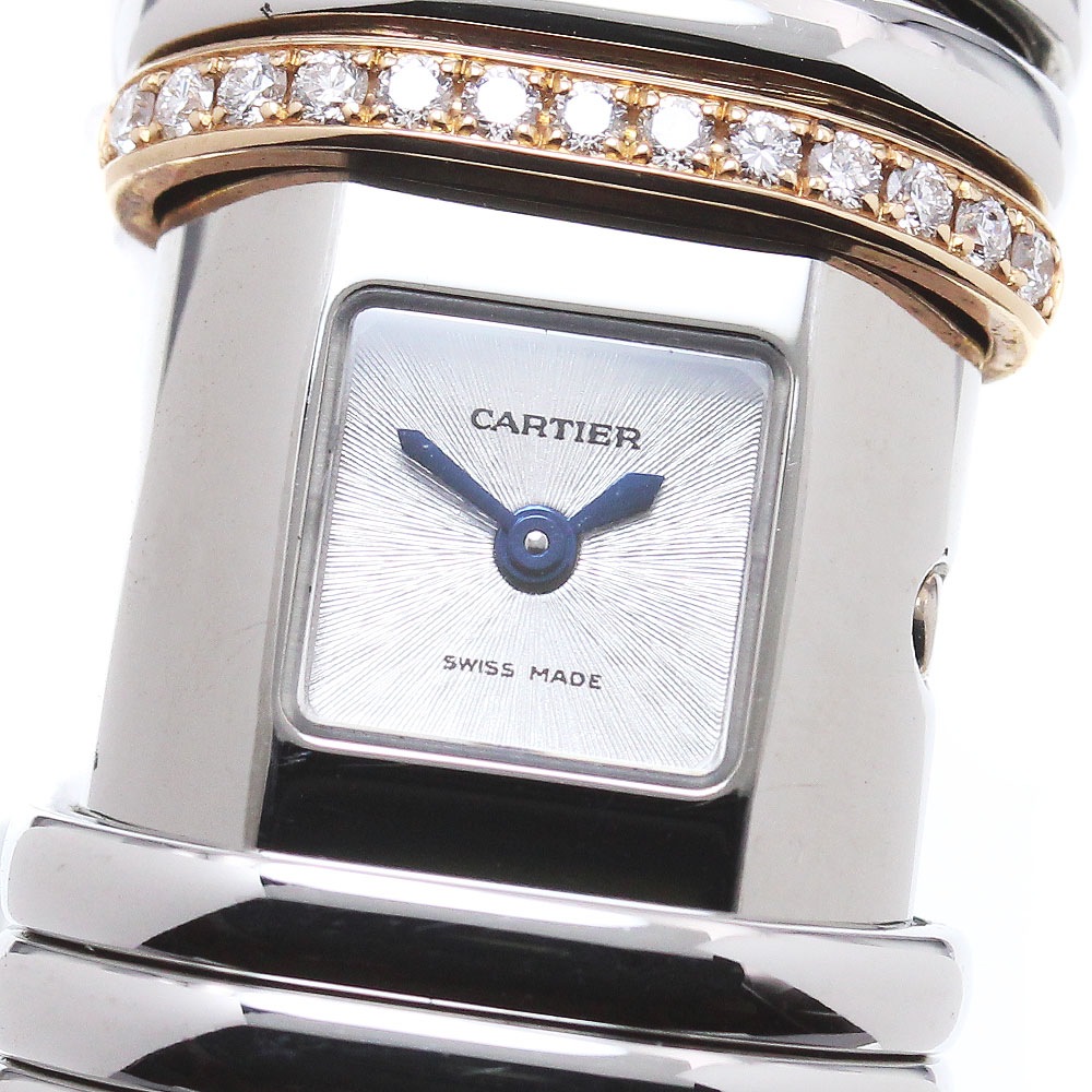 カルティエ CARTIER WT000830 デクラレーション ダイヤ クォーツ レディース 良品 _849846【中古】