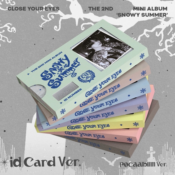 (7種/セット) (ID Card Ver.POCAALBUM) CLOSE YOUR EYES - The 2nd Mini Album Snowy Summer