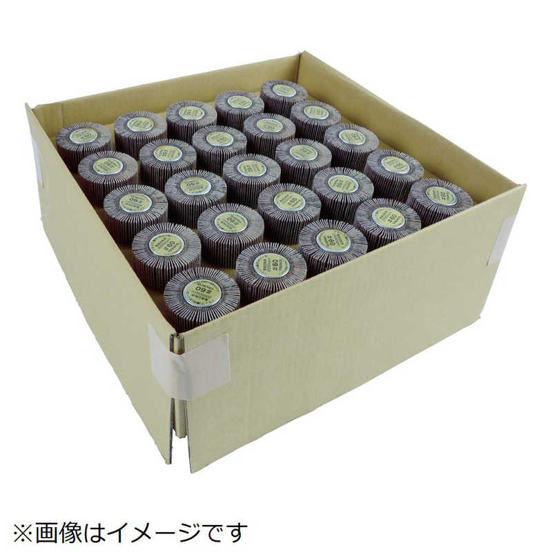 トラスコ中山　まとめ買い フラップホイル50×25×軸径6 80# 50個入　UF5025-80-50P