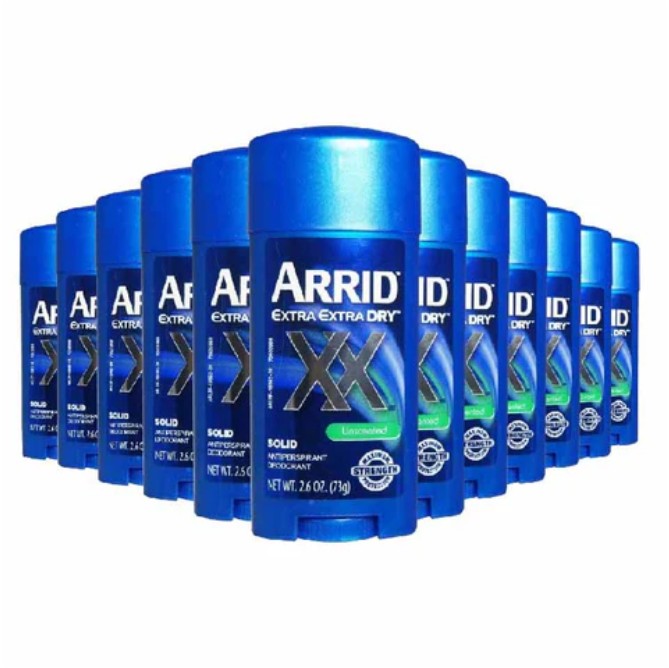 ARRID Extra Dry Unscented Antiperspirant 2.6 oz - 12 Pack