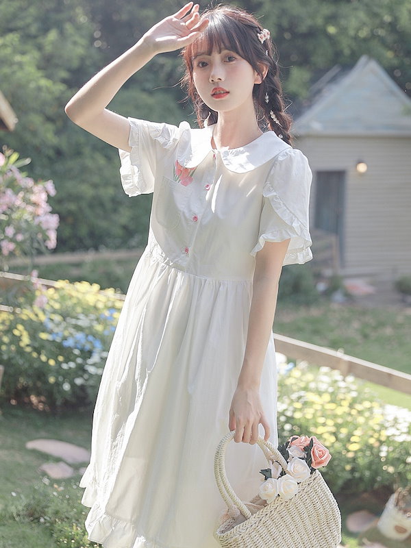ワンピース　白 GINZA COUTURE/銀座クチュール】総レース/ ノースリーブ