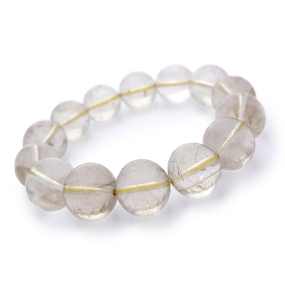 ゴールドルチルクォーツ ルチルクォーツ ブレスレット 14mm パワーストーン ブレスレット メンズ レディース 天然石 数珠 ルチル ゴールドルチル 金運 アクセサリー メンズブ h966