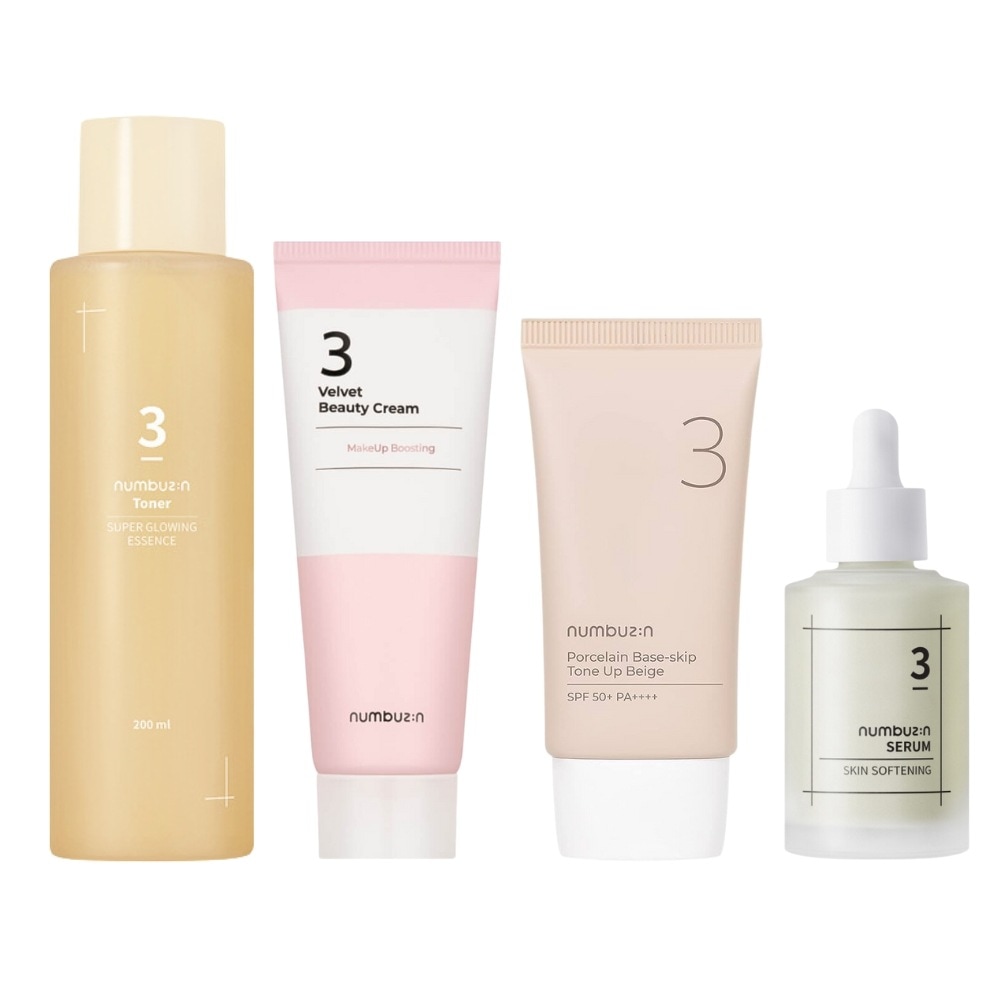 [正規品]3番ライン化粧品企画セットウルツヤ発酵トナーライン/トナー/セラム/アンプル/クリーム/トーンアップ/ビューティークリーム/エッセンストナー
