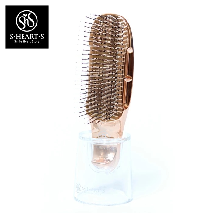 【正規販売店】エスハートエス スカルプブラシ (WORD) ワールドモデル s.heart.s（ショート）スタンド付きヘッドスパ ブラシ くし 櫛 ヘアーブラシ スカルプ 髪 美髪【日本製】