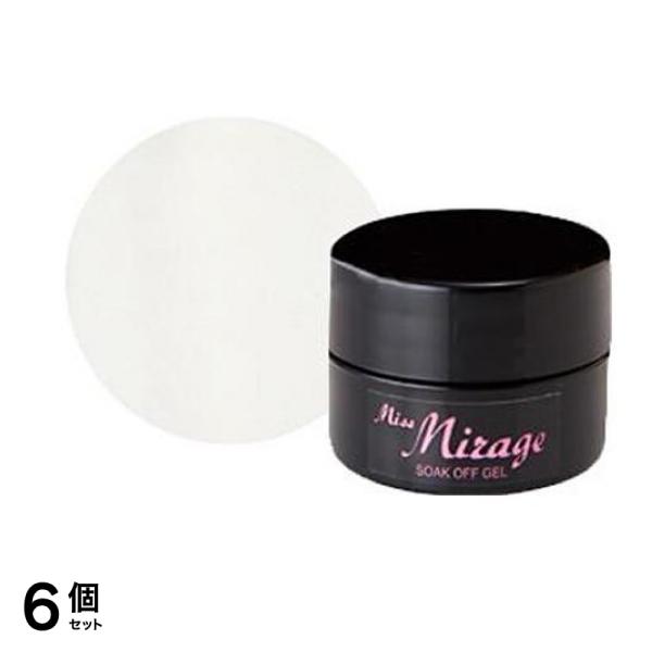 Miss Mirage(ミスミラージュ) ソークオフジェル マットホワイト M1 5g 6個セット