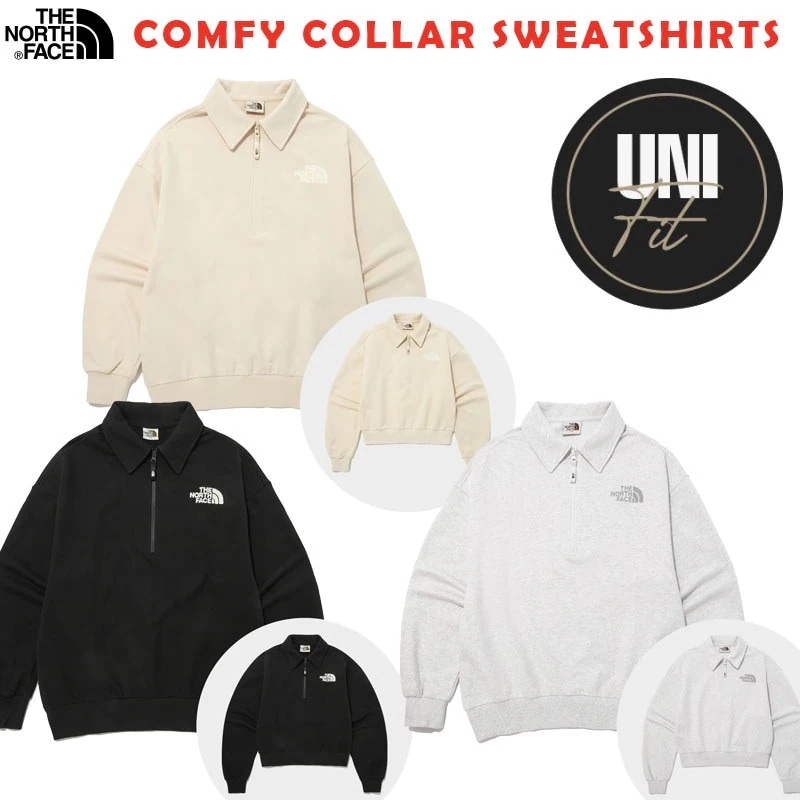 韓国正規品保証 関税負担なし NM5MP02J COMFY COLLAR SWEATSHIRTSデイリー 基本 着装 男子 女子 人気 韓国 ファッション 男女共用 アウトドア