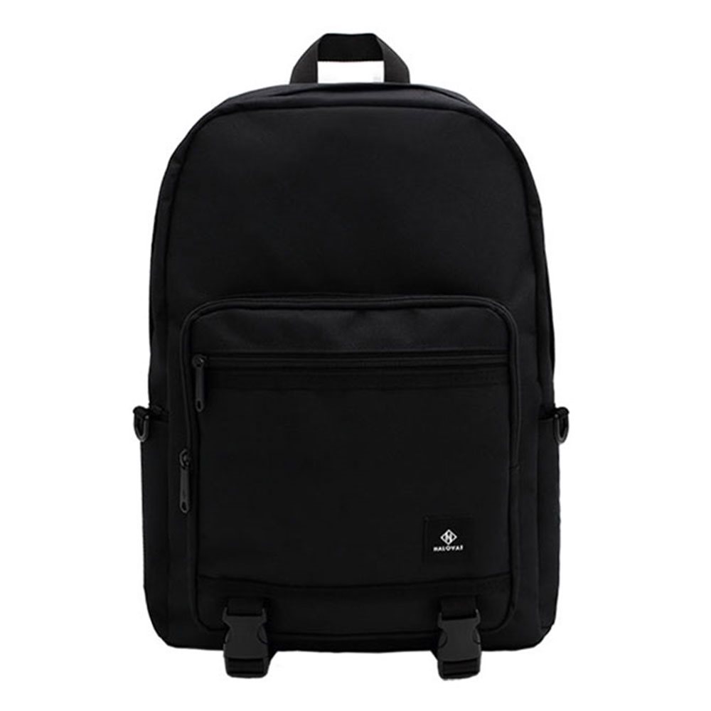 [韓国直送] [ハロバーツ] HALOVAT - BASIC DOUBLELINE BACKPACK / BLACKバックパック