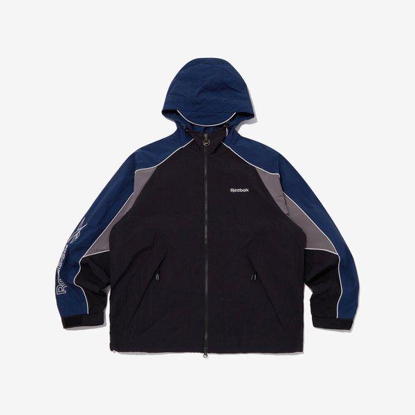AK水原店 フーディ ウィンド ブレーカー - ブラック:ブルー REJU5FJ17BK