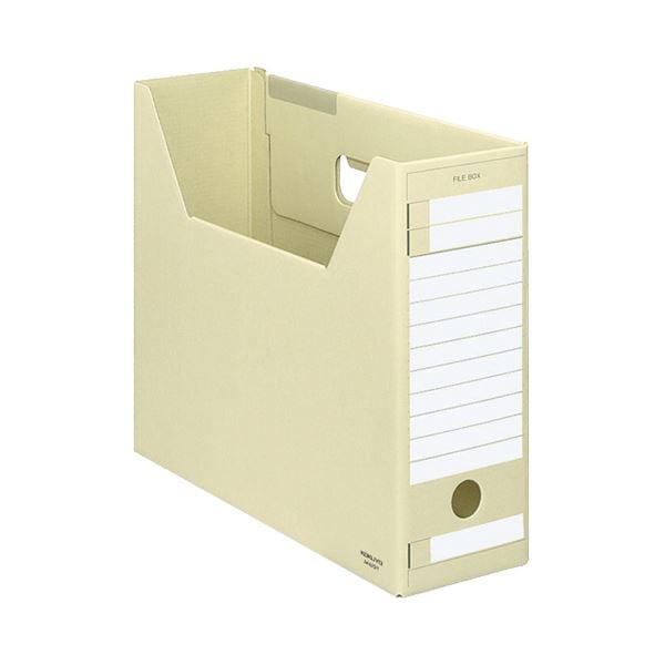(まとめ) コクヨ ファイルボックス-FS(Dタイプ) A4ヨコ 背幅102mm 黄 A4-LFD-Y 1セット(5冊) (×10セット)ファイル