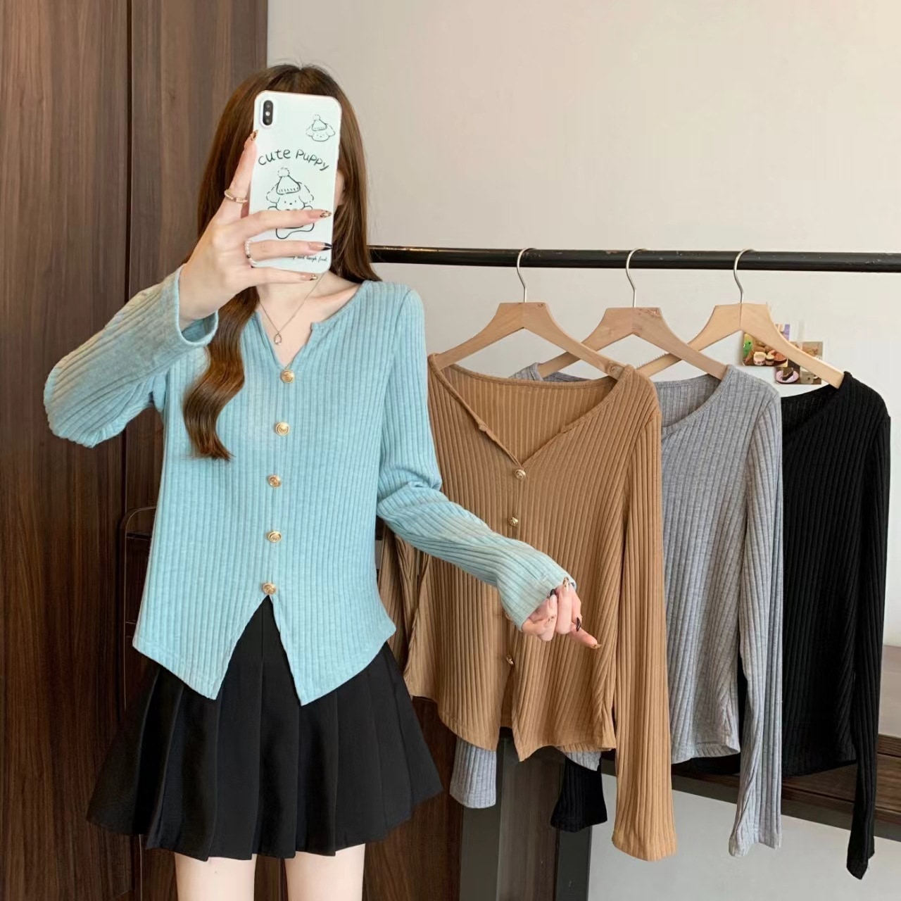 秋冬レディース大きいサイズ不規則長袖セーターゆったりお腹カバーセータープルオーバーボトムストップス