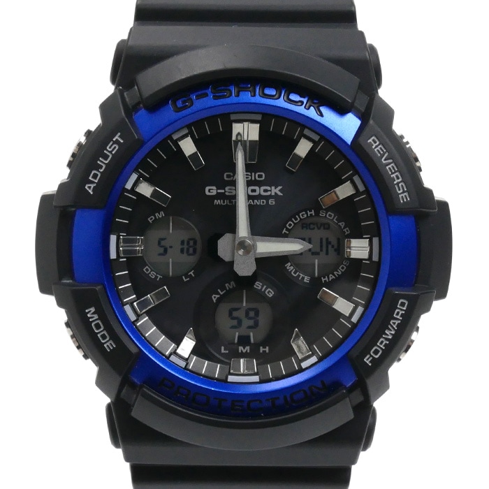 CASIO カシオ G-SHOCK 電波 腕時計 ソーラー GAW-100B-1A2JF メンズ 中古