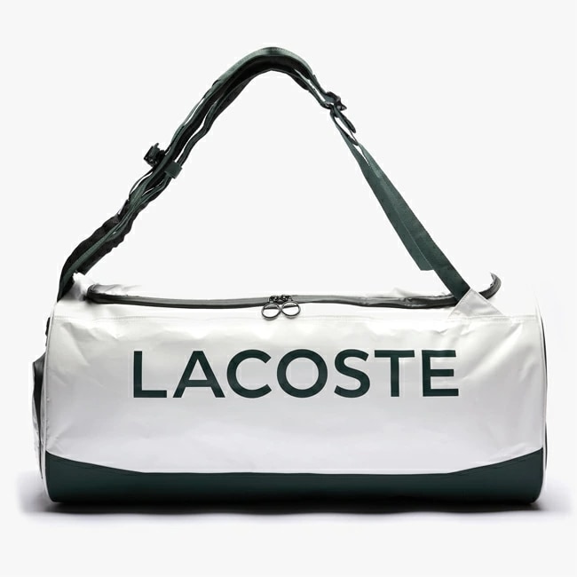 ラケット収納可 Lacoste×Tecnifibre(ラコステｘテクニファイバー) ラケットパック L テニスバッグ 40L20BAG20-000 ホワイト(21y6m)